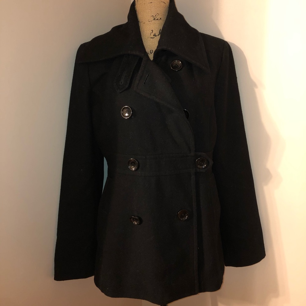 Black Pea Coat Women’s L